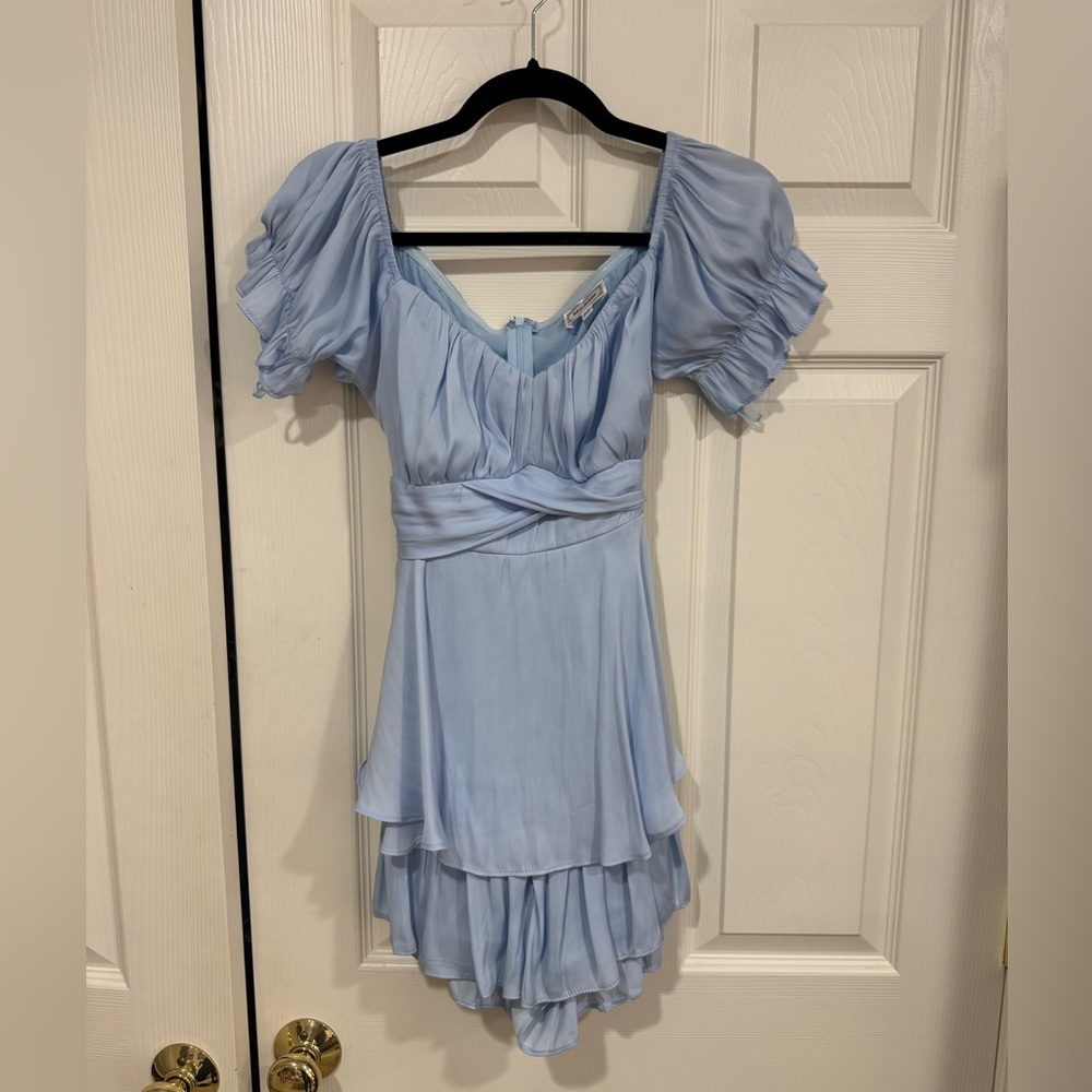 M Sky Ruffled Tie Back Sweetheart Romper